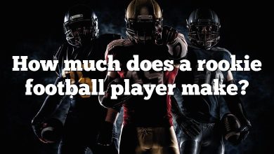 How much does a rookie football player make?