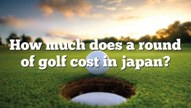 How much does a round of golf cost in japan?