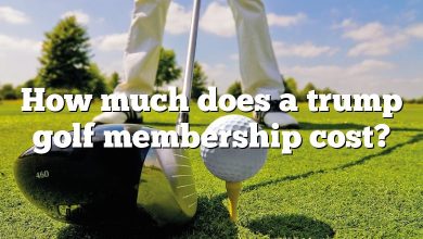 How much does a trump golf membership cost?