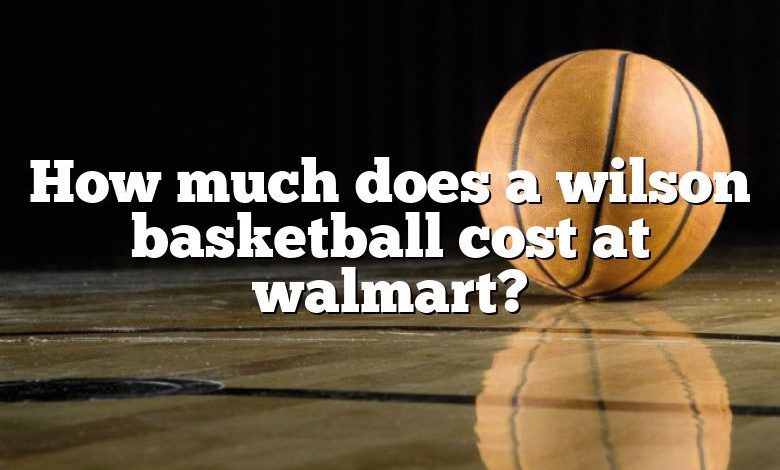 How much does a wilson basketball cost at walmart?