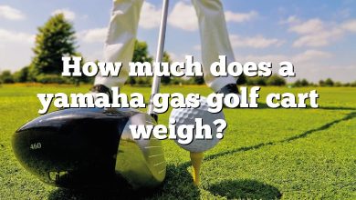 How much does a yamaha gas golf cart weigh?