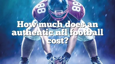 How much does an authentic nfl football cost?