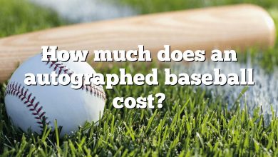 How much does an autographed baseball cost?