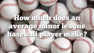 How much does an average minor league baseball player make?