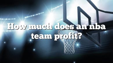 How much does an nba team profit?