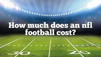 How much does an nfl football cost?