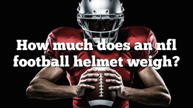 How much does an nfl football helmet weigh?