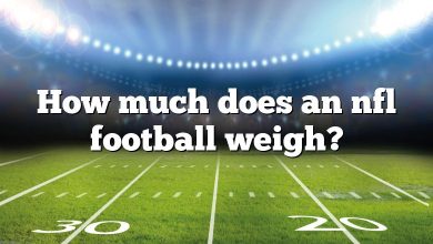 How much does an nfl football weigh?