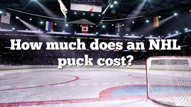 How much does an NHL puck cost?