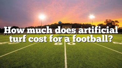 How much does artificial turf cost for a football?