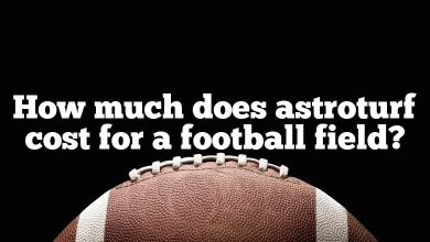 How much does astroturf cost for a football field?