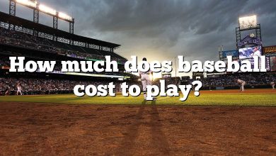 How much does baseball cost to play?