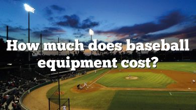 How much does baseball equipment cost?