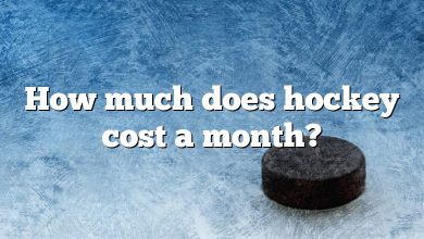 How much does hockey cost a month?