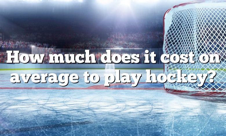 How much does it cost on average to play hockey?