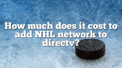 How much does it cost to add NHL network to directv?