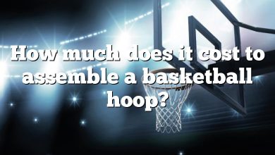 How much does it cost to assemble a basketball hoop?