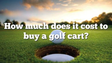 How much does it cost to buy a golf cart?