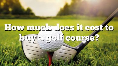 How much does it cost to buy a golf course?