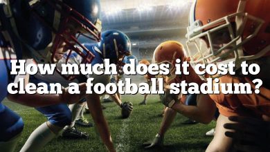 How much does it cost to clean a football stadium?