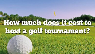 How much does it cost to host a golf tournament?