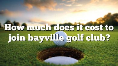 How much does it cost to join bayville golf club?