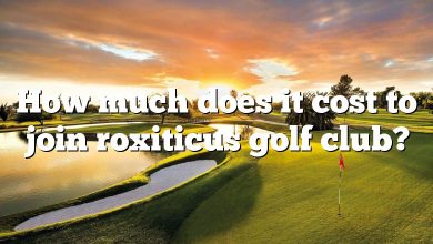 How much does it cost to join roxiticus golf club?
