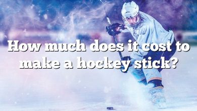 How much does it cost to make a hockey stick?