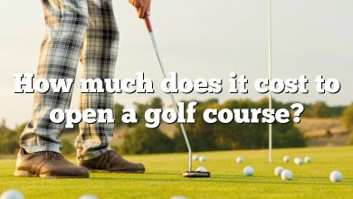 How much does it cost to open a golf course?