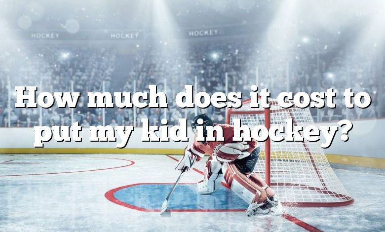 How much does it cost to put my kid in hockey?