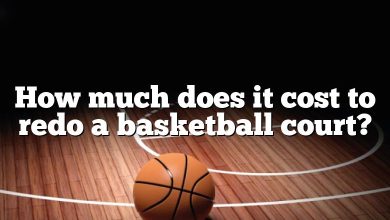 How much does it cost to redo a basketball court?