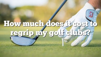 How much does it cost to regrip my golf clubs?