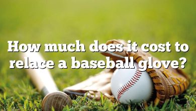 How much does it cost to relace a baseball glove?