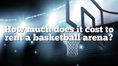 How much does it cost to rent a basketball arena?