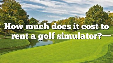 How much does it cost to rent a golf simulator?