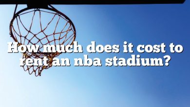 How much does it cost to rent an nba stadium?