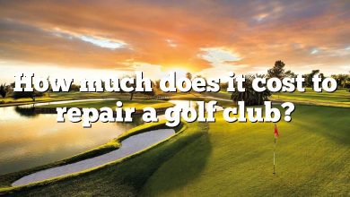 How much does it cost to repair a golf club?