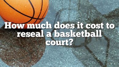 How much does it cost to reseal a basketball court?