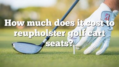 How much does it cost to reupholster golf cart seats?