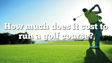 How much does it cost to run a golf course?