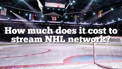 How much does it cost to stream NHL network?