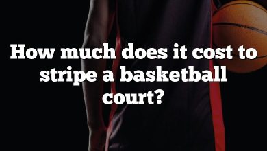 How much does it cost to stripe a basketball court?