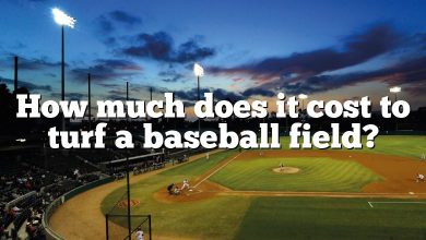 How much does it cost to turf a baseball field?