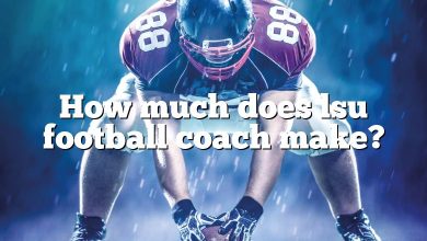 How much does lsu football coach make?