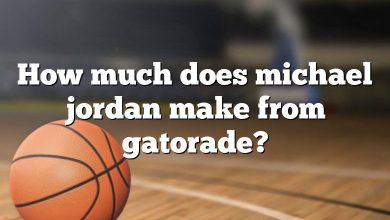 How much does michael jordan make from gatorade?