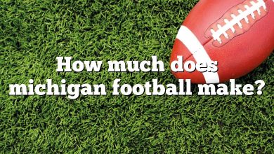 How much does michigan football make?