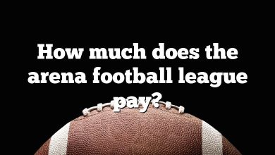 How much does the arena football league pay?