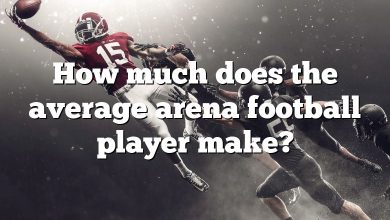 How much does the average arena football player make?