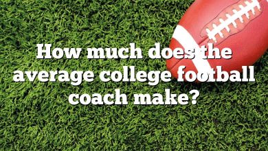 How much does the average college football coach make?