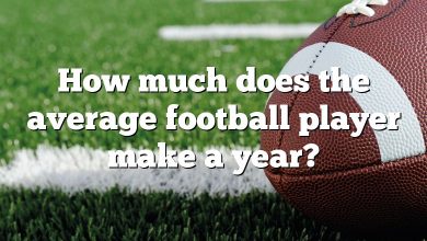 How much does the average football player make a year?